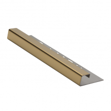 Genesis Square Edge Polished Gold Stainless Steel 304 Tile Trim 2.5 EQQ